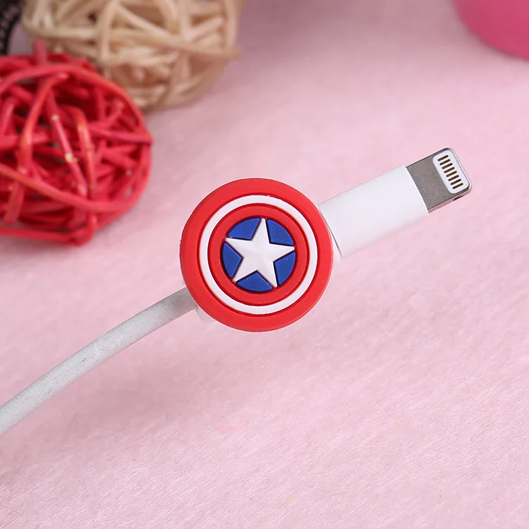 1 шт. милый мультяшный USB кабель для передачи данных защитный чехол кабеля