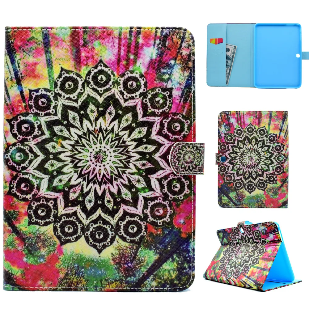 Тонкий чехол из искусственной кожи с откидной крышкой и принтом Магнитный для