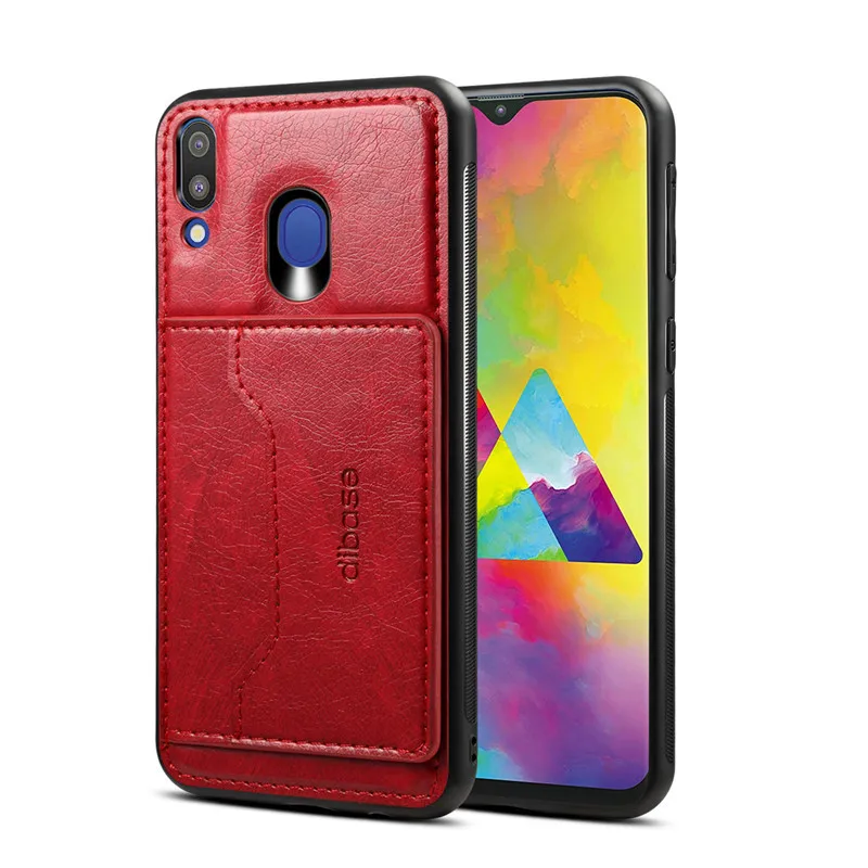 Для samsung S10 ретро из искусственной кожи чехол для samsung Galaxy A30 A50 M10 M50 нескольких держателей карт телефон случаях Обложка с металлической пластиной