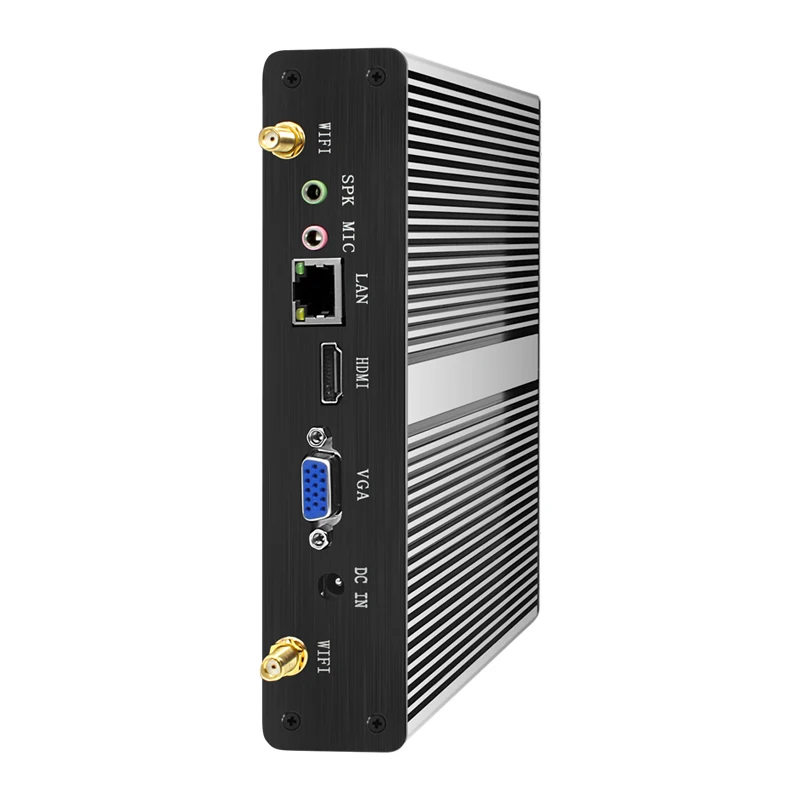 Безвентиляторный мини ПК Intel Celeron N2810 J1800 J1900 N2930 Windows 7 Мини компьютер неттоп Настольный wifi HDMI VGA USB HTPC
