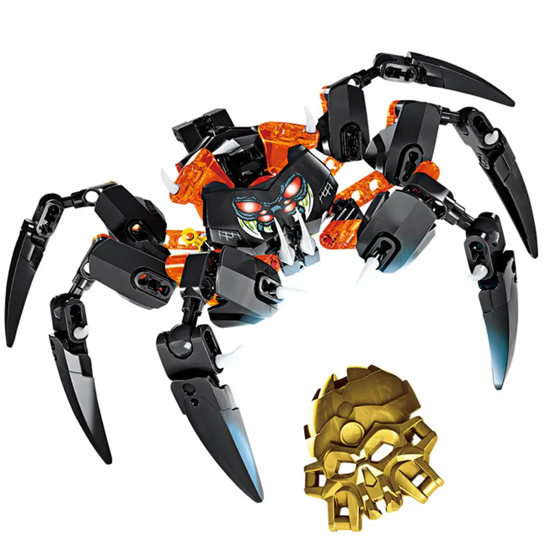 Reedcall 145 шт Bionicle Властелин черепа пауков строительные игрушки Совместимые |