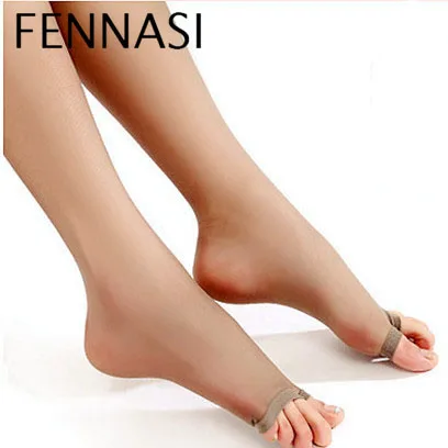 FENNASI/колготки с открытым носком женские модные эластичные однотонные пикантные