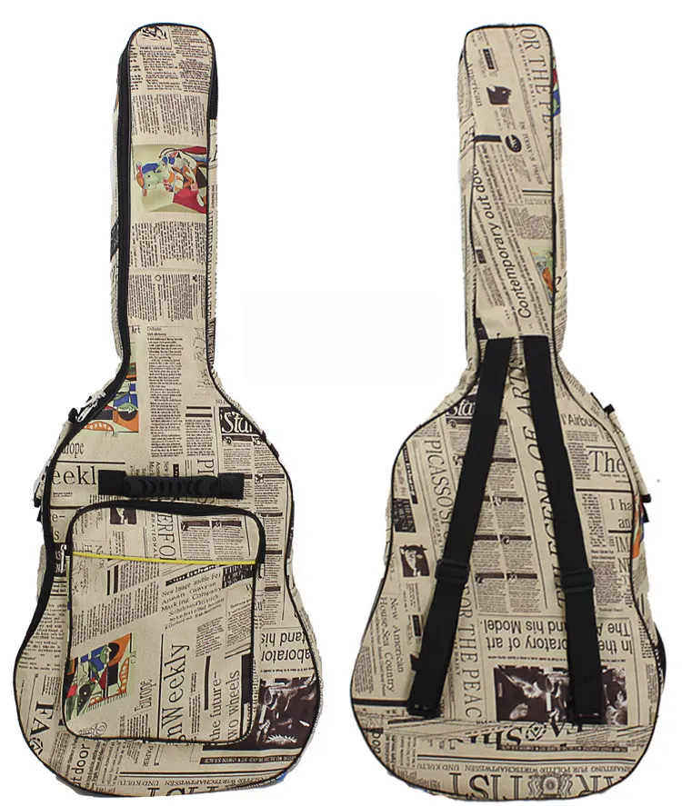 Гитарная посылка 40 41 дюйм балерины акустическая гитара рюкзак черный цвет