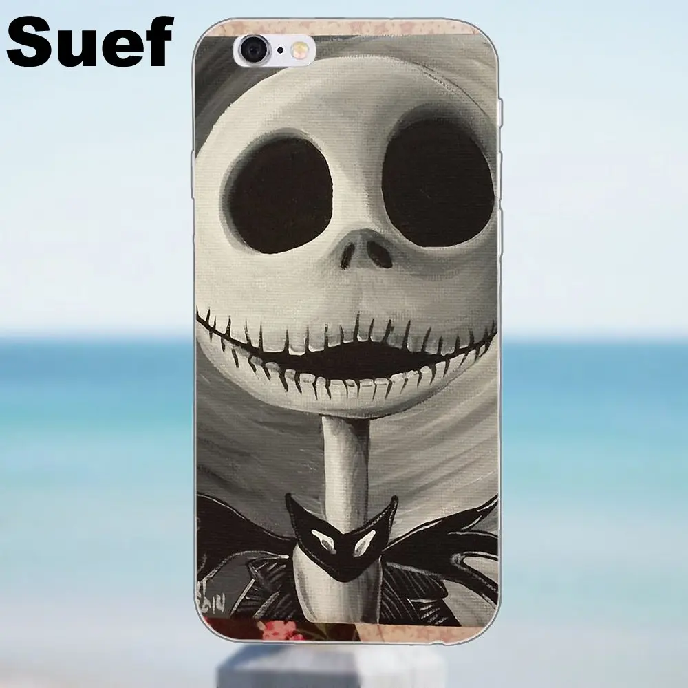 Джек Кошмар перед Рождеством для iPhone X 4 4S 5 5S 5C SE 6 6S 7 8 Plus Galaxy A3 A5 J1 J3 J5 J7 2016 2017 мягкие