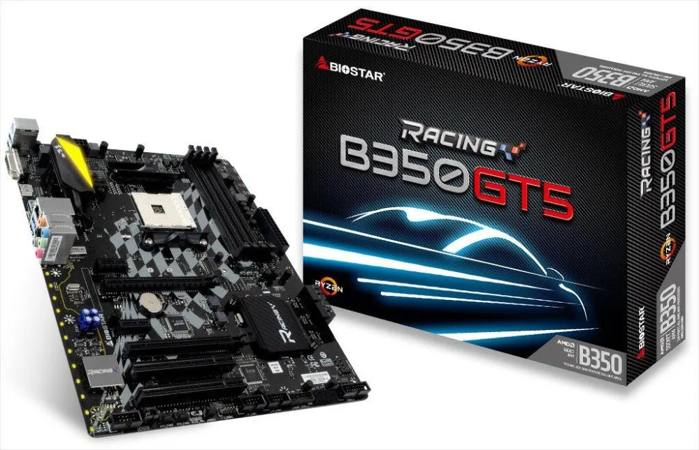 BIOSTAR B350GT5 AM4 материнская плата b350 M.2 поддержка RYZEN 1700 1600X