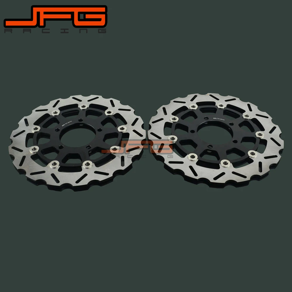 

1 пара передних тормозных дисковых роторов мотоцикла для KAWASAKI ZX6RR ZX600 ZX 600 ZX6R ER6F ZX-6R ZX-6F ER6N VERSYS 650 Z 750