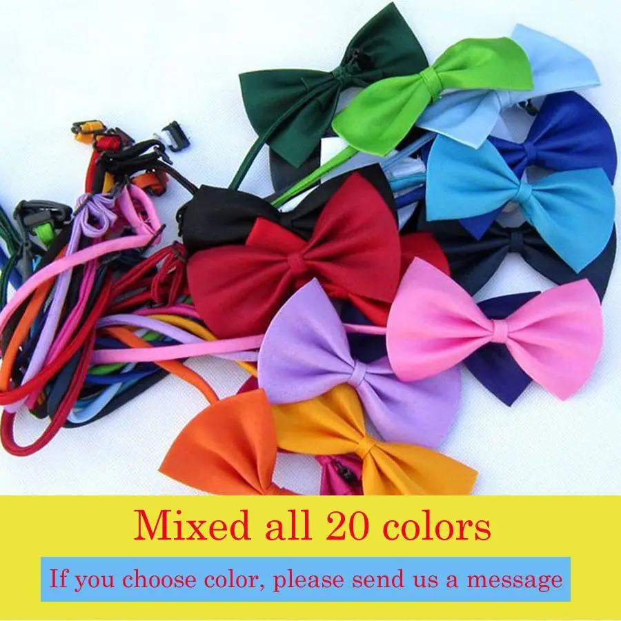 Mixed colors 20 шт./лот,, Детский галстук-бабочка, однотонная Бабочка для смокинга, вечерние костюмы для банкета, дня рождения, подарок, галстук-бабочка - Цвет: Mixed colors