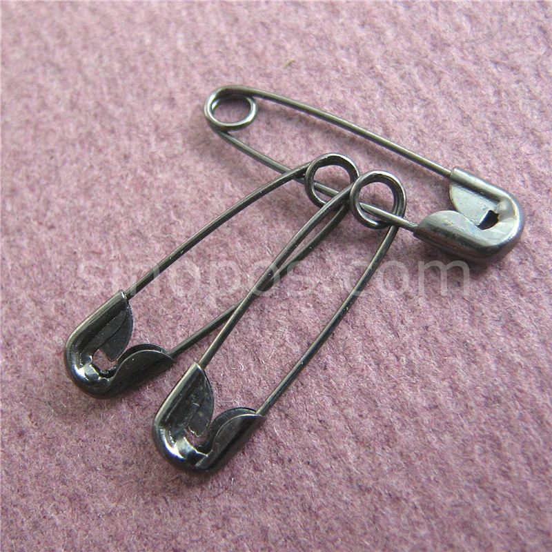 Маленькие Стальные безопасные булавки 000 #19 мм цветные золотистые блестящие для