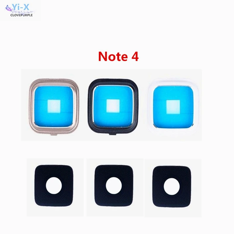 

New Camera Glass Lens Cover Holder frame with lens For Samsung Galaxy Note 4 N9100 N9108 N910F