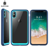 supcase for iphone xs case 5 8 inch ub style series premium hybrid tpu bumper clear back phone cover for iphone x case