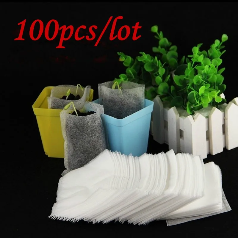 

100 шт., мешки для выращивания сада, 8 х10 см