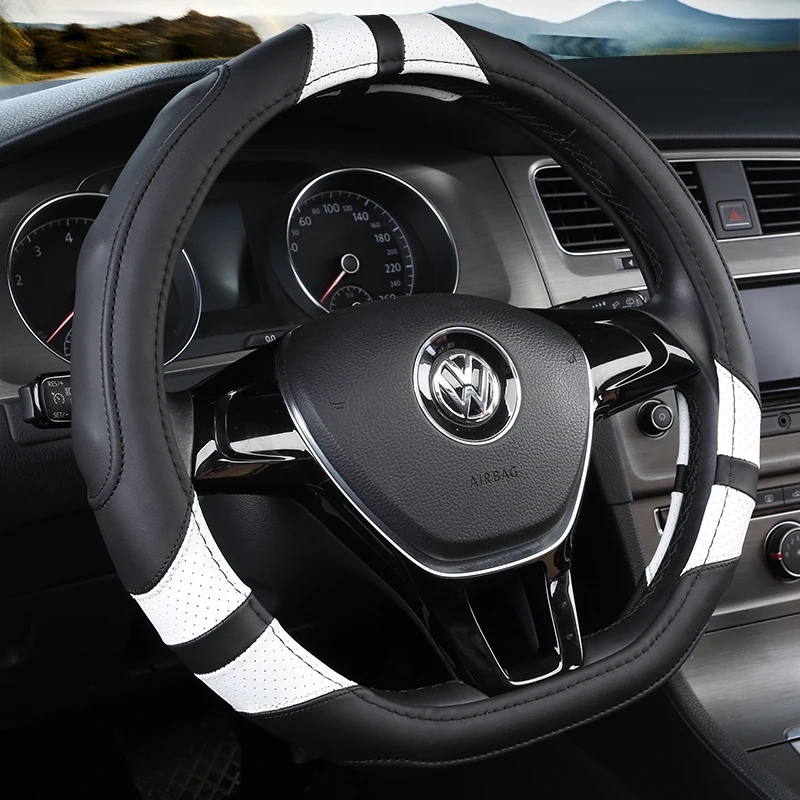 DERMAY D-образная основа для VW Golf 7 MK7 VII мягкие кожаные Нескользящие аксессуары Volkswagen