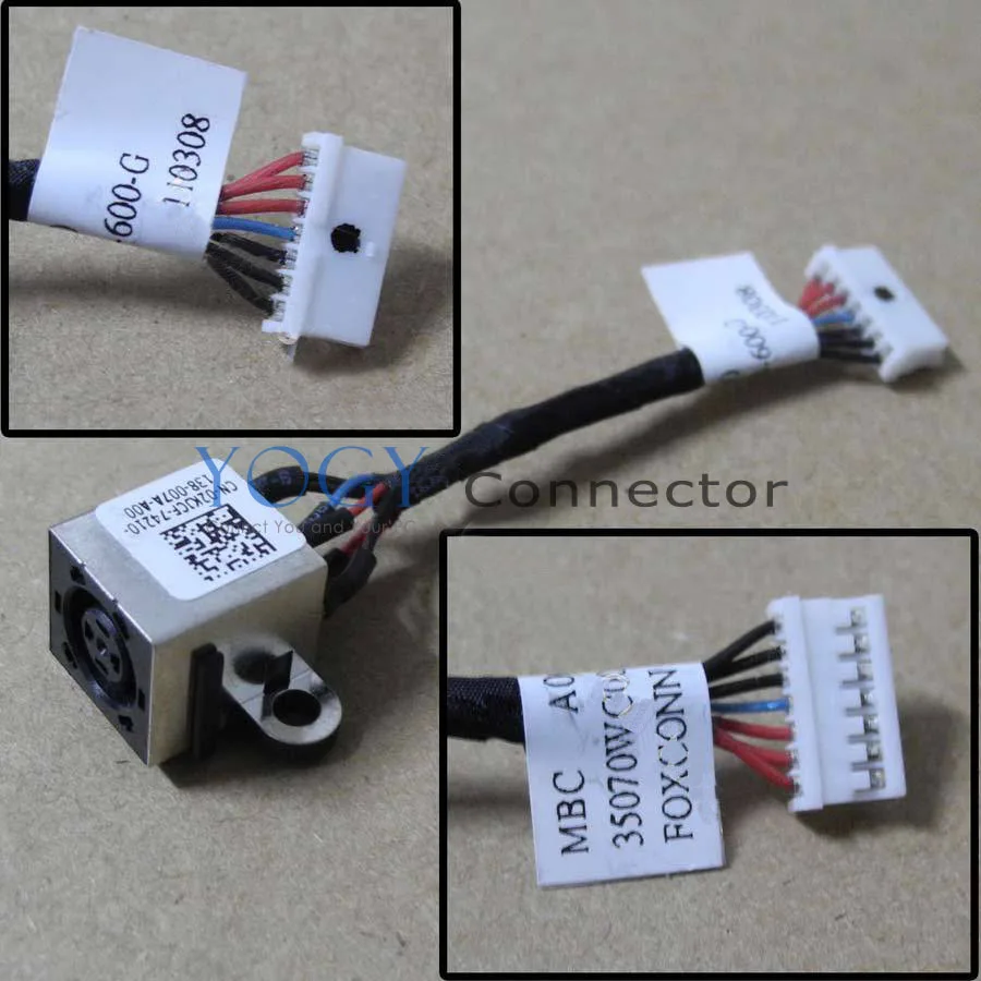 

10x New Power DC Jack with Cable fit for Dell XPS 14 L401X