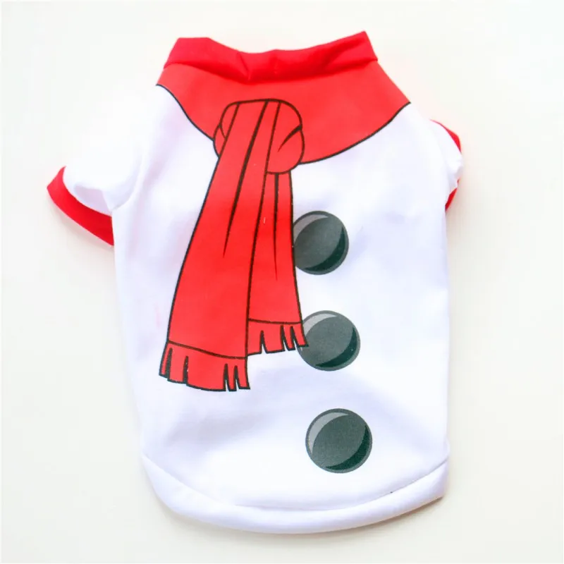 XS/S/M/L красная одежда для собак рождественский костюм с героями мультфильмов