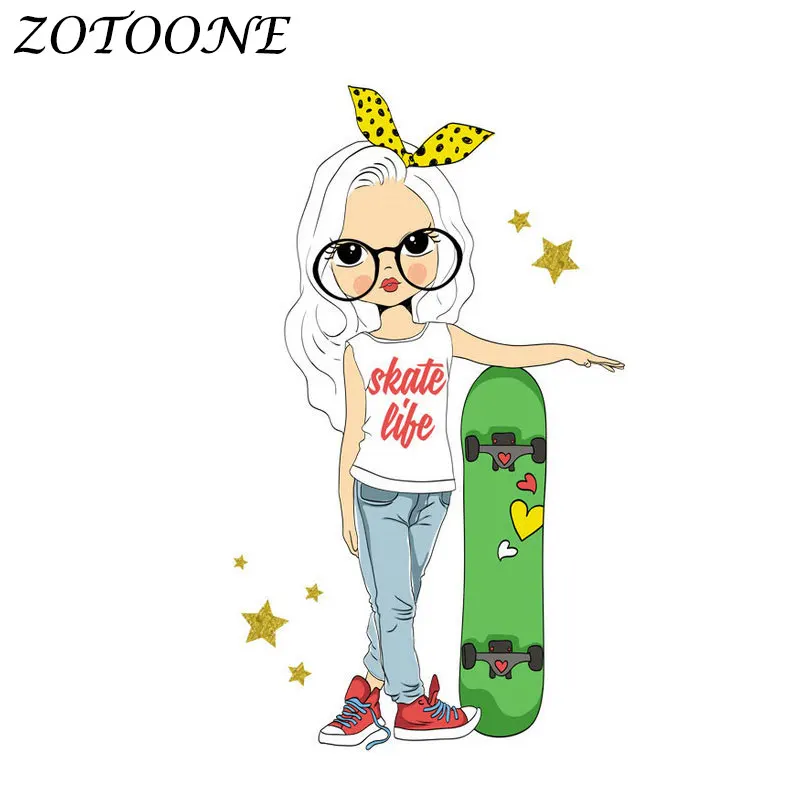 Нашивка ZOTOONE с утюгом для переодевания одежды модные нашивки аппликацией девочек