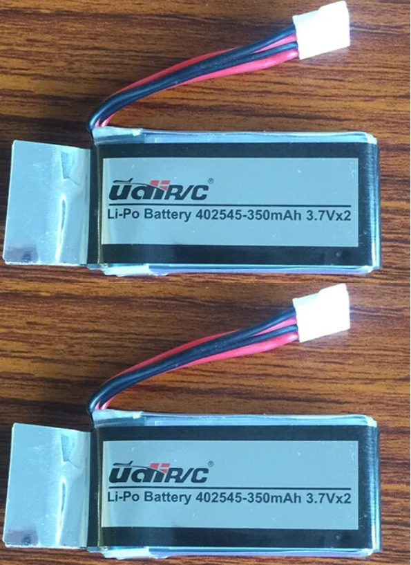 

Аккумулятор LIPO 3,7 в 350 мАч для U919, U919A, U945A, U845A, 2 шт., запасные части для радиоуправляемого дрона, аксессуары