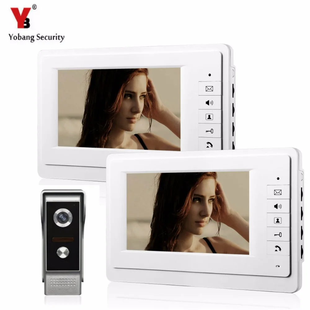 YobangSecurity Проводная видеодомофон " дюймовый ЖК-дисплей видео-дверной звонок Домофон RFID карты доступа Управление дома ворота вход Системы