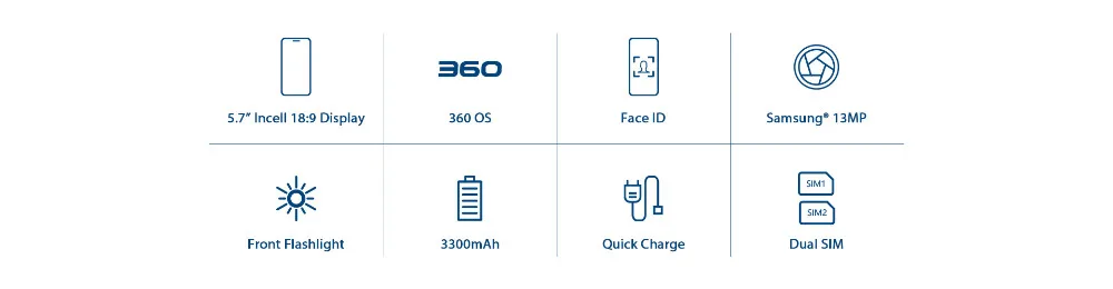 HOMTOM H5, 5,7 дюймов, ips дисплей, 3 ГБ ОЗУ, 32 Гб ПЗУ, четыре ядра, 1,3 ГГц, смартфон, gps, отпечаток пальца, для распознавания лица, мобильный телефон