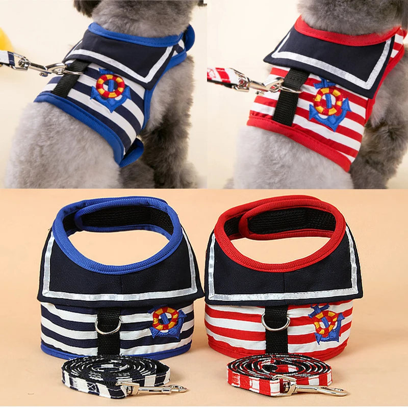 Регулируемый поводок для домашних питомцев собак и кошек в морском стиле 2017|harness