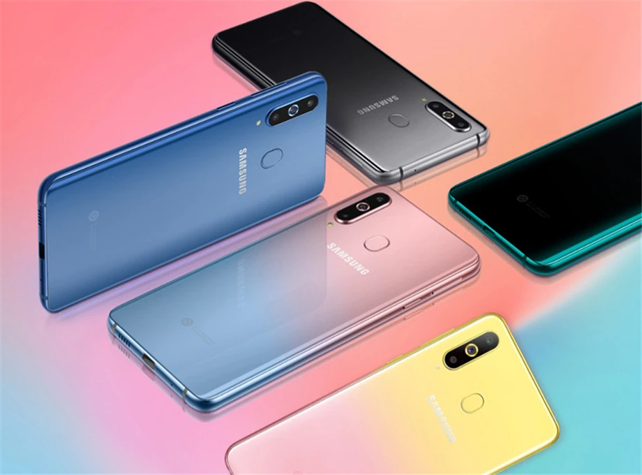 Samsung Galaxy A8s G8870 Dual Sim Восьмиядерный 6," 4 камеры 8 ГБ ОЗУ 128 Гб ПЗУ мобильный телефон Snapdragon 710 NFC