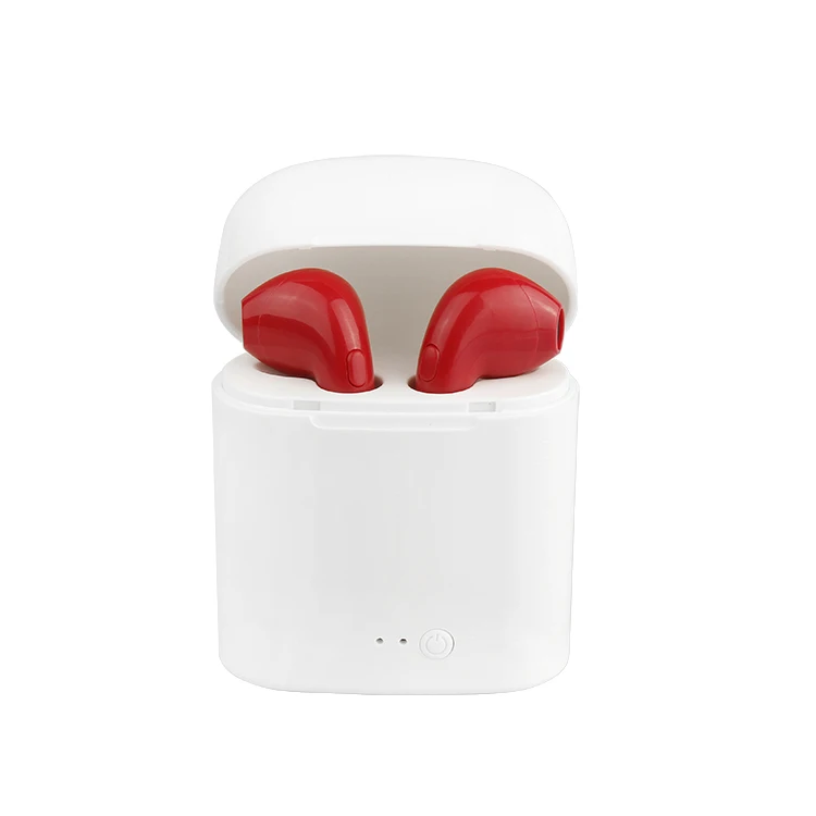 i7s tws red Беспроводные наушники Bluetooth наушники I7 i7s TWS спортивные наушники гарнитура с микрофоном для смартфонов iPhone Xiaomi samsung huawei LG - Цвет: i7s tws red