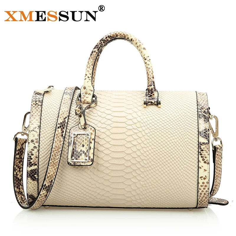 

Genuine Leather Bags Crocodile Snake Skin Women Handbag Fashion Designer Brand High Quality Shoulder Bags Ladies Tote Bag B646