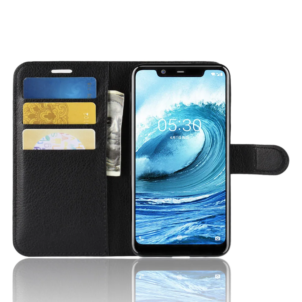 HUDOSSEN For Nokia X5 TA-1109 Case Luxury Wallet PU Leather Back Cover Phone 5.1 Plus Flip Protective Bag Skin | Мобильные телефоны