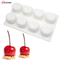 shenhong cherry silicone mousse mold diy peach cake mould baking moule for pudding chocolate pies brownie dessert bakeware