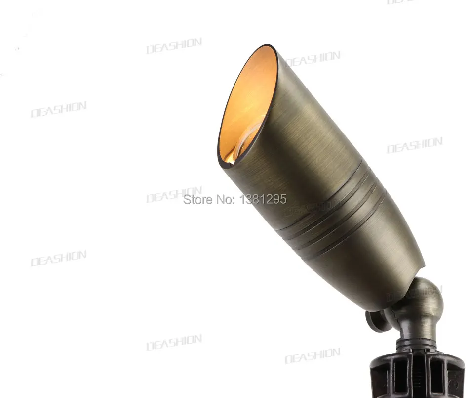 12V низшее Напряжение открытый ландшафтный светильник ing из отлитой под давлением латуни из Точечный светильник бронза светодиодный сад прожектор светильник Точечный светильник MR16 лампочки 3 Вт 5 Вт