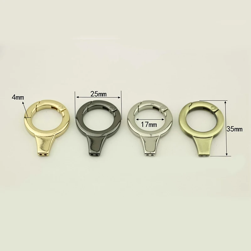 10Pcs 17m Spring O Rings Metal Buckles For Bag Strap Dog Collar Keychain Clip Buckle Handbag Connector DIY Accessories KY833 | Дом и сад