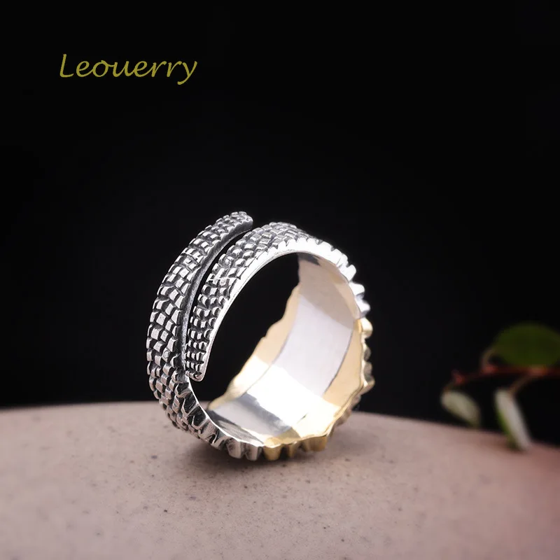 Leouerry 925 пробы серебро властная кольцо с тигровым глазом личности в британском
