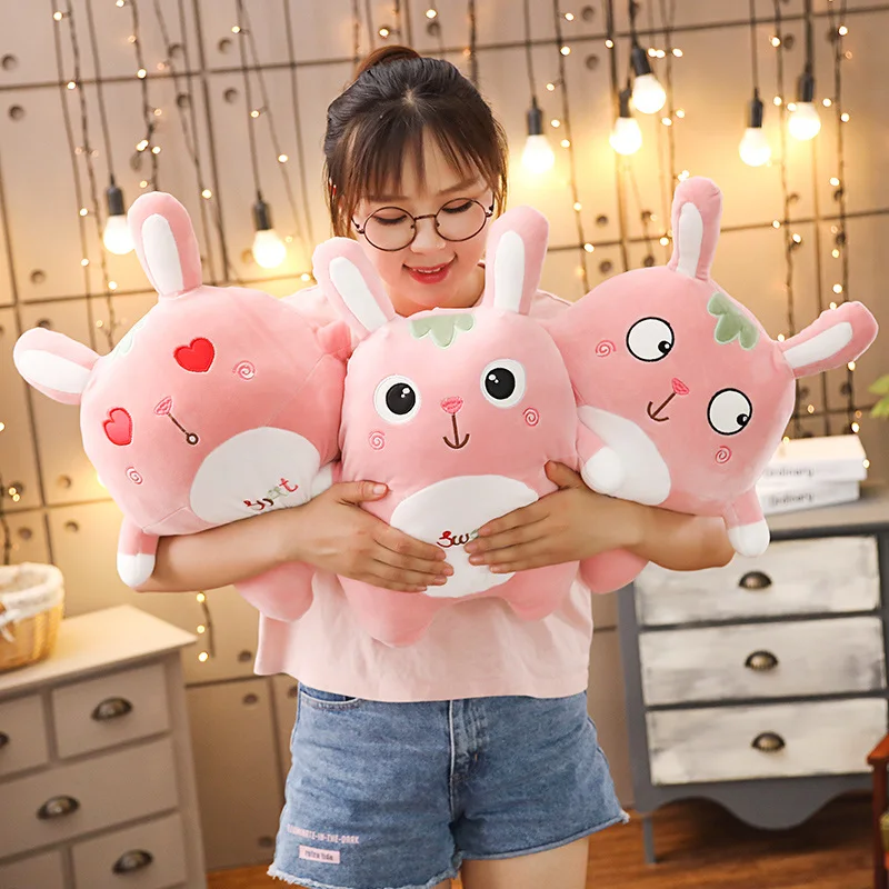 

Cute plush toy rabbit pillow doll baby white rabbit doll Chao Meng sleeping girl's birthday gift