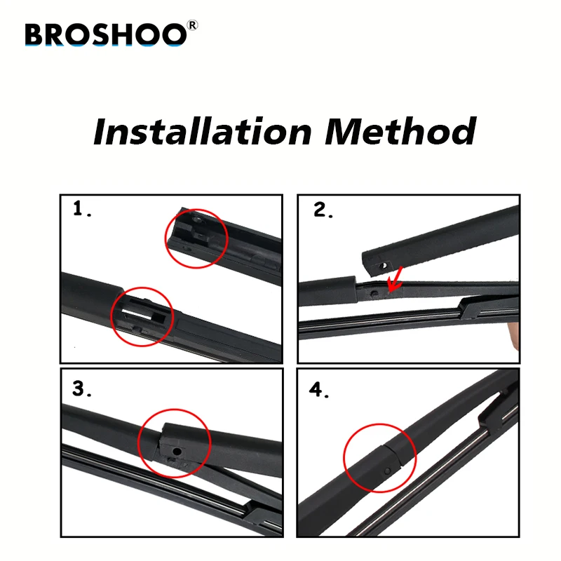 BROSHOO Car Rear Wiper Blades Back Windscreen Arm For Geely C5 Hatchback (2015 Onwards) 345mm Auto Accessories Styling | Автомобили и