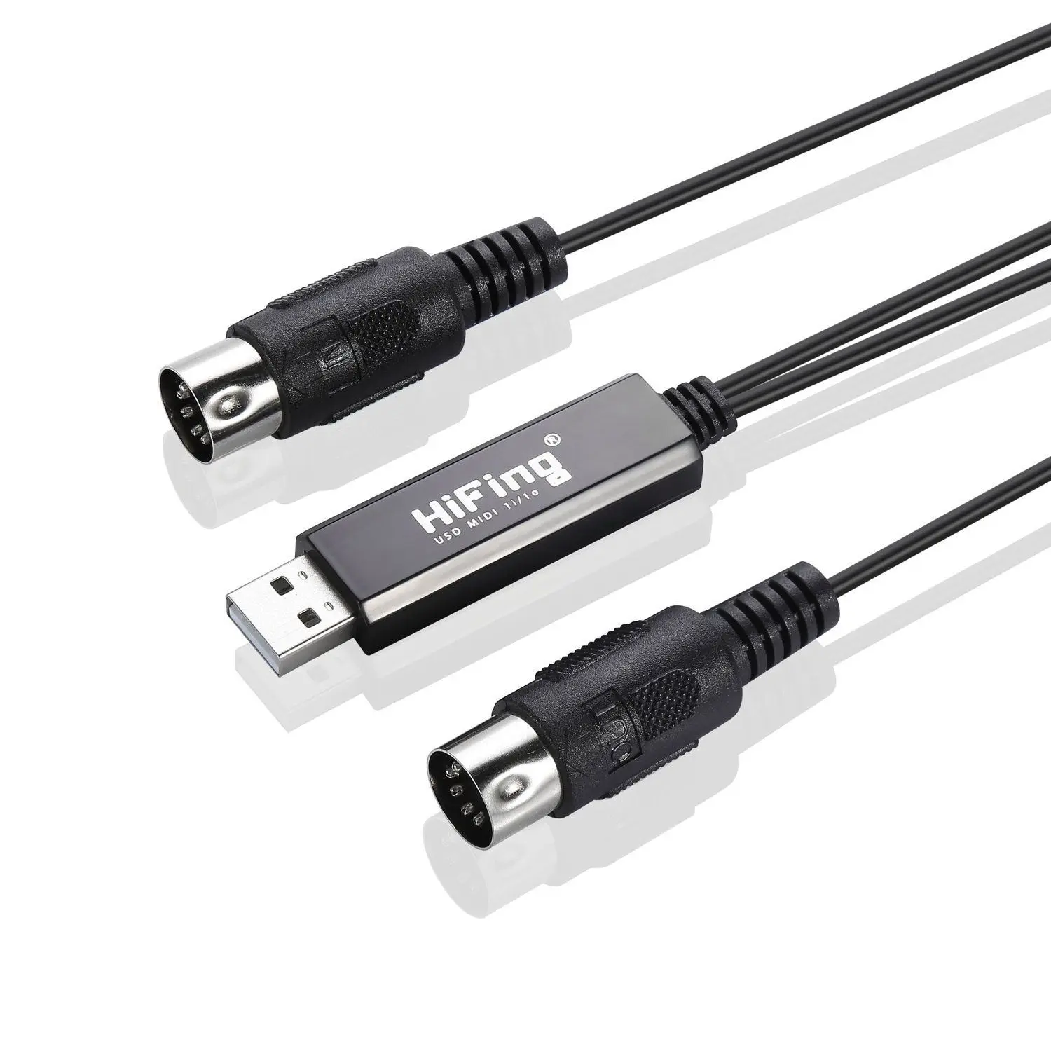 SEWS-HiFing USB IN-OUT MIDI интерфейс конвертер/адаптер с 5-контактным DIN кабелем для