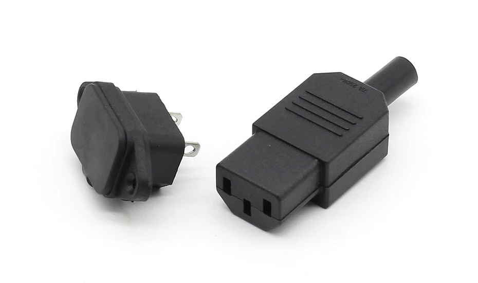 Новая цена черный IEC 320 C13 гнездовой разъем+ C14 штекер Rewirable разъем питания 3pin разъем 10A/250 В
