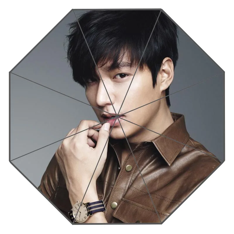 12 Хороший пользовательский Lee Min Ho солнечный и дождливый зонтик дизайн Портативный Модный стильный полезный зонтик подарок для вас - Цвет: 12