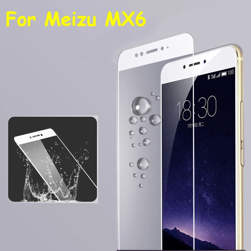 

Для Meizu MX6 5,5 "Полное покрытие закаленное стекло Защита экрана Ультра тонкая Премиум Взрывозащищенная защитная пленка для Meizu MX6