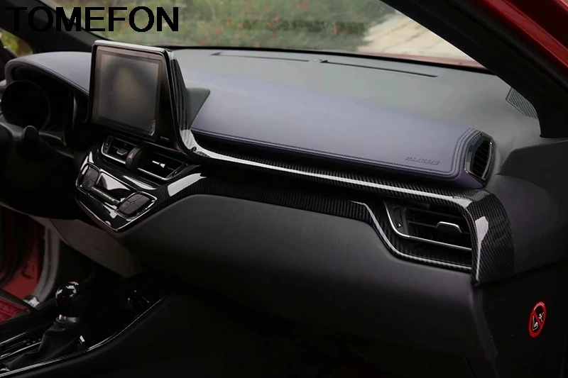 TOMEFON для Toyota C HR ЧР 2016 2017 2018 центральный Управление инструмент Панель накладка