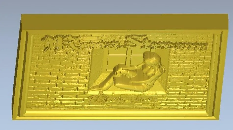 

3d model relief for cnc in STL file format Panno step