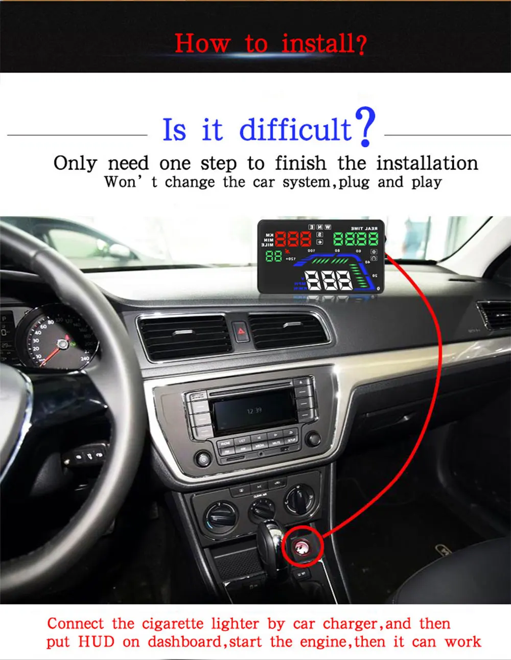 Geyiren hud Дисплей автомобиля Q7 gps Спидометр автомобиля для зеркала hud Автомобиль Велосипед Мотоцикл Авто Аксессуары лобовое стекло будильник с прожектором