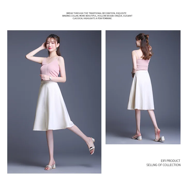 Beiyingni New Arrival High Waist Skirt Womens Solid Color Office Work Wear Fashion Lady Skirts Elegant Soft Faldas OL Saias
