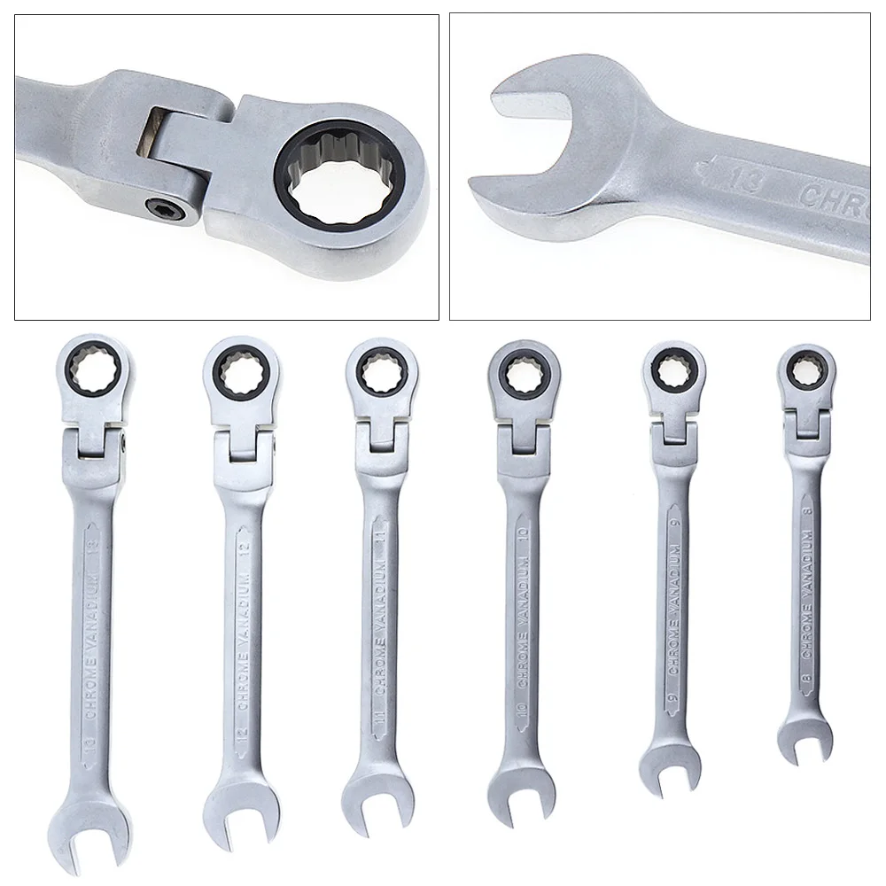 Набор гаечных ключей с храповым механизмом 6 шт./лот 8 13 мм|combination spanner set|spanner setratchet