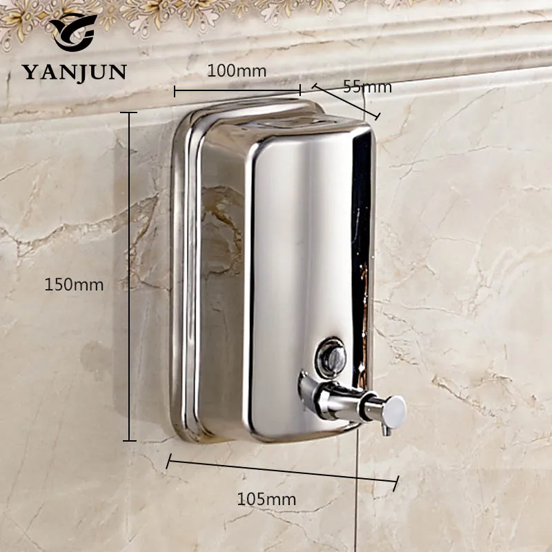 Yanjun настенный диспенсер для жидкого мыла из нержавеющей стали 304|soap dispenser|liquid soap