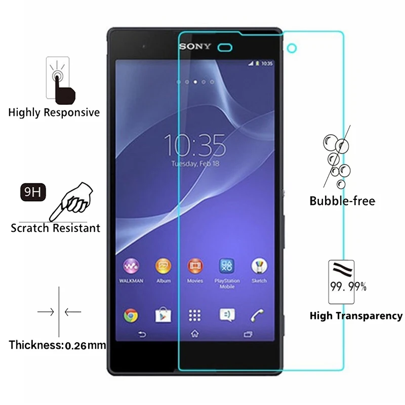 10 шт./лот 2.5D закаленное Стекло для sony Xperia E3 9 H Высокое качество взрывозащищенные