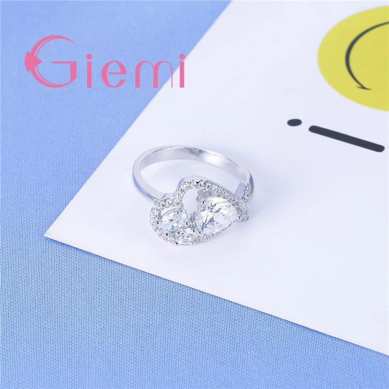 Счастливое кольцо с кристаллом в форме рыбы для женщин и искусственный фианит |