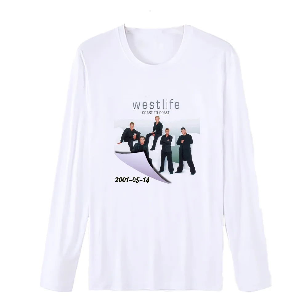 COYICHENOL Westlife 20th юбилей Альбом Плакат новые женские модал круглый вырез длинные