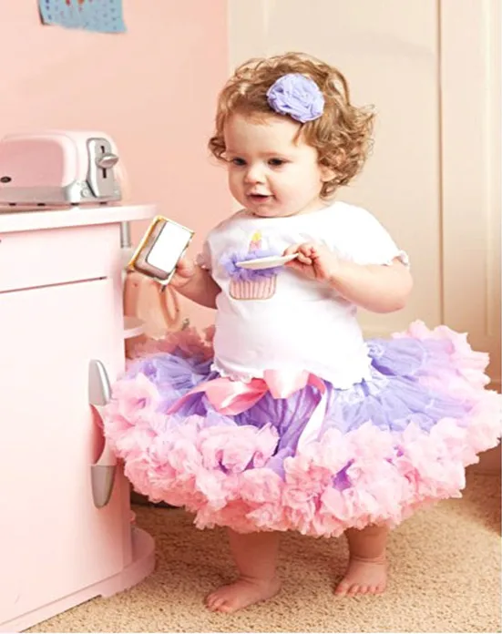 Шифоновые пушистые юбки-пачки для маленьких девочек Юбки принцессы летняя