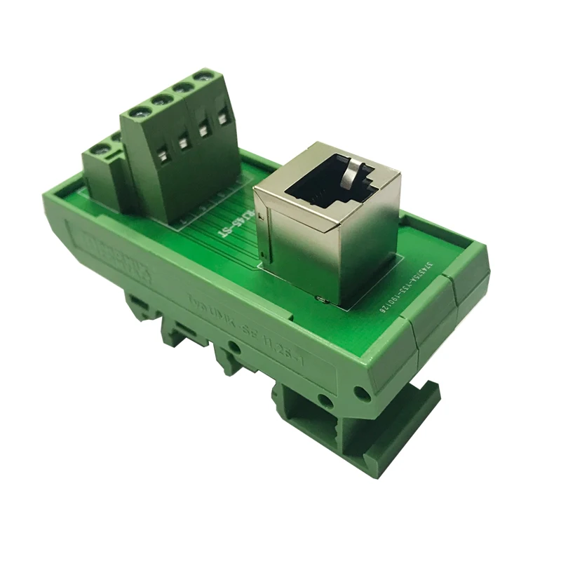 RJ45 Вертикальная коммутационная плата RJ 45 сплиттер RJ45 адаптер на din-рейку монтаж