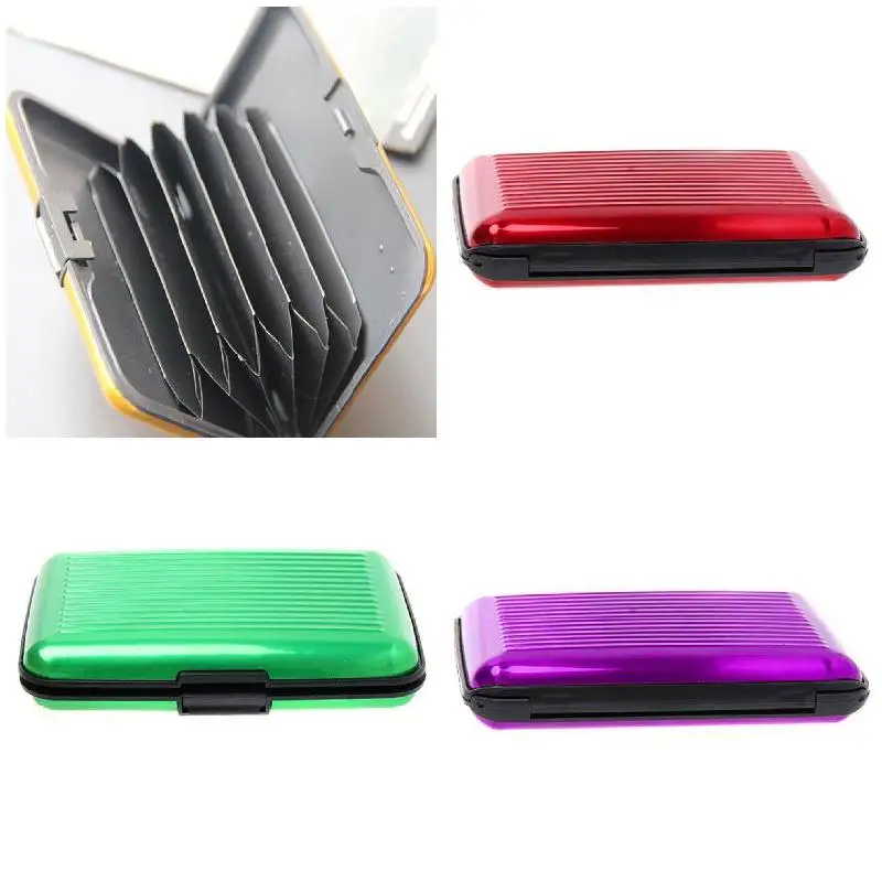 

Newly Wallet Business ID Credit Card Case Holder Anti RFID Scanning Card Holders for Men Women VK-ING