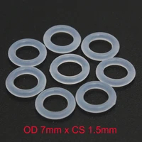 od 7mm x cs 1 5mm vmq pvmq silicone translucent o ring o ring oring seal rubber gasket